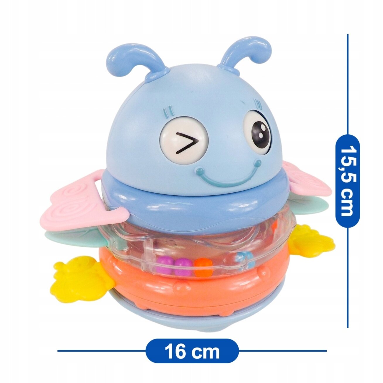 WOOPIE Baby Vanka Vstanka sensorinis žaislas 2in1 barškutis kramtukas 4 WOOPIE Baby Vanka Vstanka sensorinis žaislas 2in1 barškutis kramtukas 4