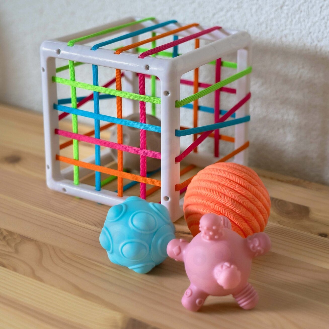WOOPIE BABY Elastingas sensorinis kubas-rūšiuoklis vaikams Pašėlusios formos 5 vnt. 5 WOOPIE BABY Elastingas sensorinis kubas-rūšiuoklis vaikams Pašėlusios formos 5 vnt. 5