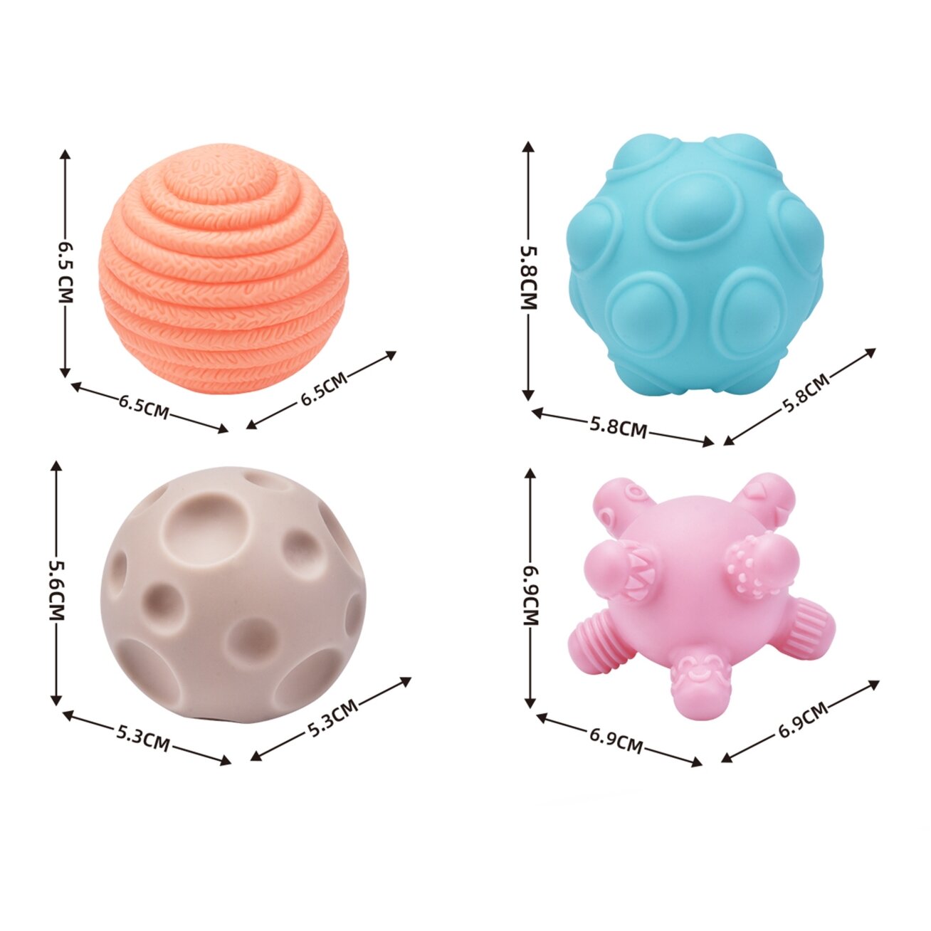 WOOPIE BABY Elastingas sensorinis kubas-rūšiuoklis vaikams Pašėlusios formos 5 vnt. 6 WOOPIE BABY Elastingas sensorinis kubas-rūšiuoklis vaikams Pašėlusios formos 5 vnt. 6