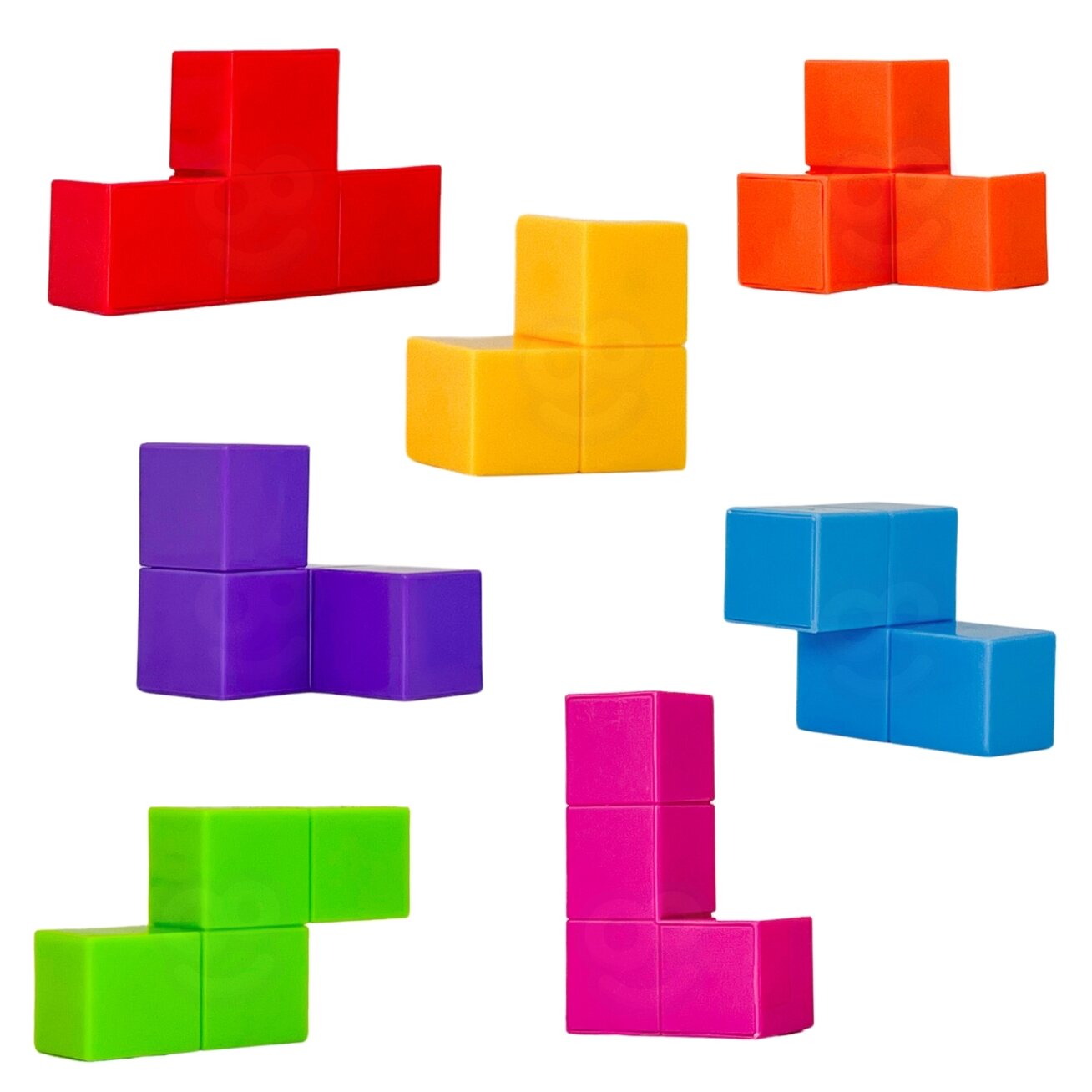 WOOPIE Magnetinių 3D Tetris kaladėlių dėlionė su kortelių rinkiniu 9