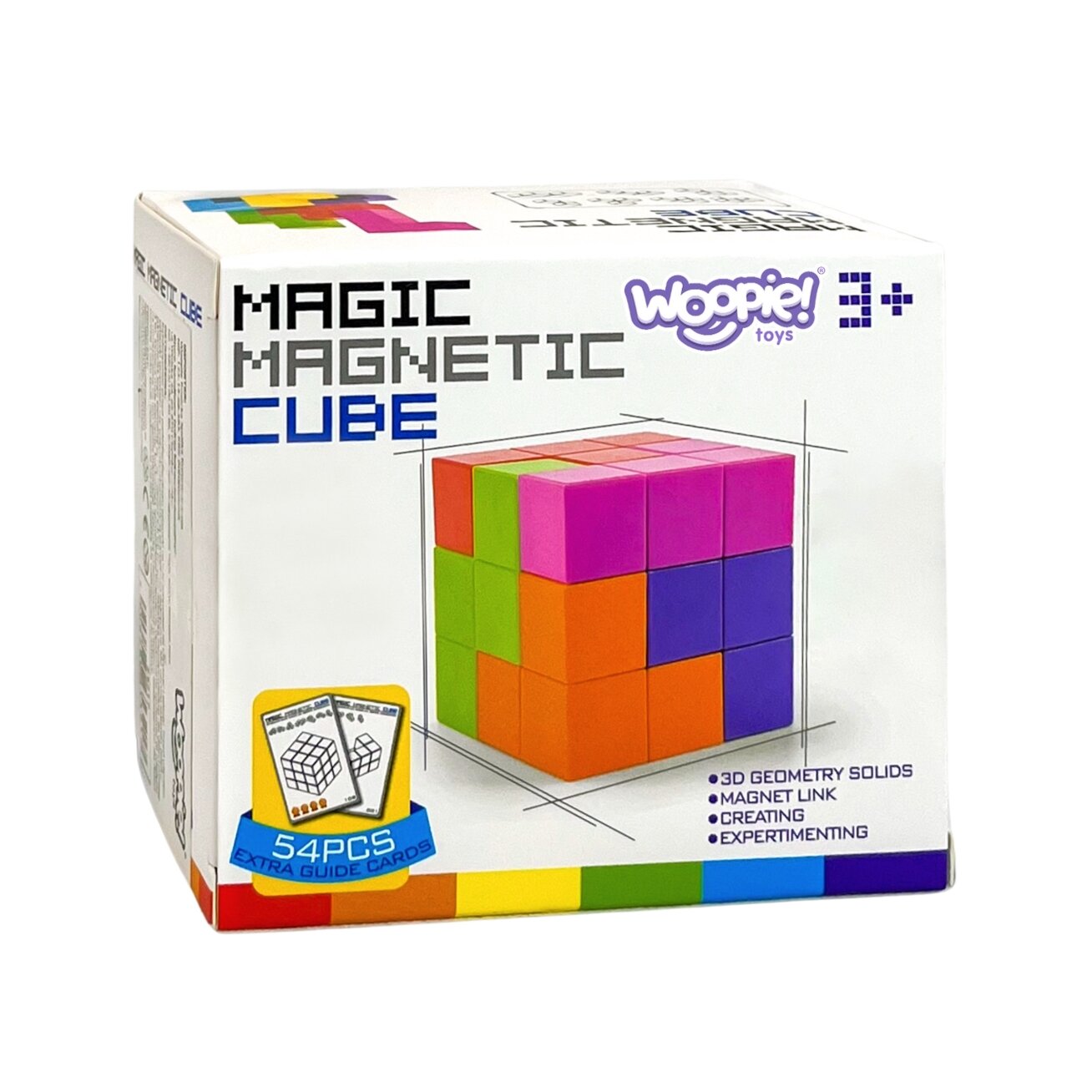 WOOPIE Magnetinių 3D Tetris kaladėlių dėlionė su kortelių rinkiniu 11
