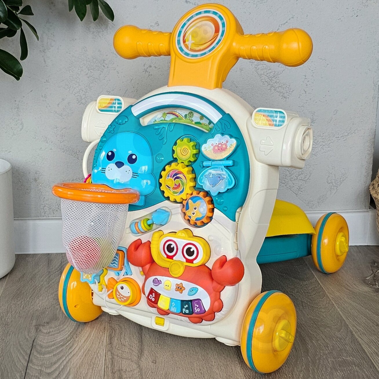 WOOPIE BABY Stumdukas Vaikštynė Edukacinis staliukas Paspirtukas Važinėjamas žaislas 4in1 5 WOOPIE BABY Stumdukas Vaikštynė Edukacinis staliukas Paspirtukas Važinėjamas žaislas 4in1 5