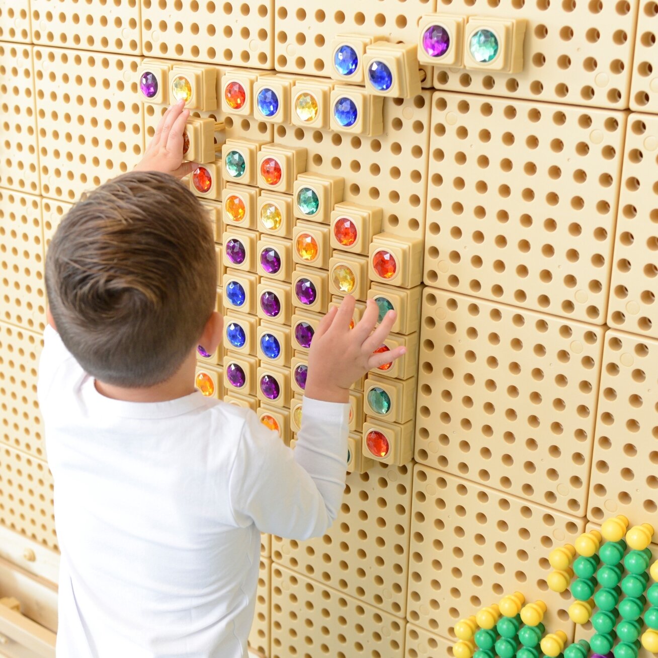 MASTERKIDZ Akriliniai spalvoti deimantukai STEM mokslinei lentai 72 vnt. 2