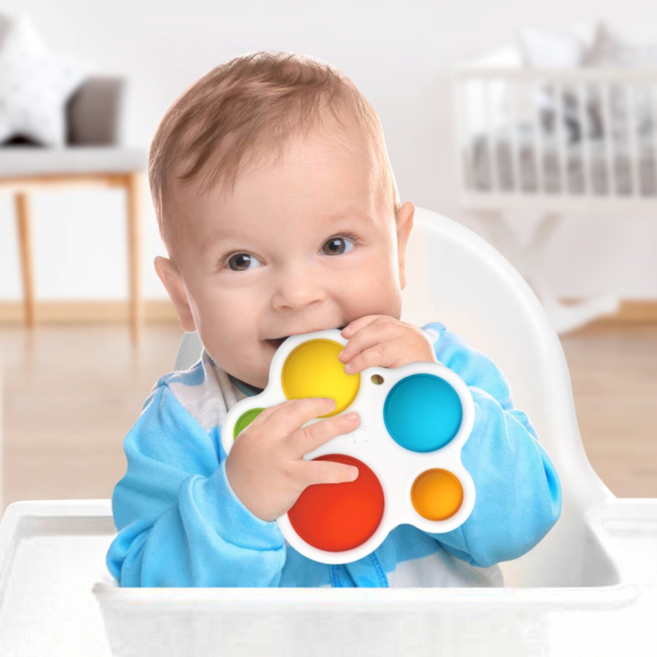WOOPIE BABY Sensorinis žaislas kramtukas antistresinis POP IT Montessori 3 WOOPIE BABY Sensorinis žaislas kramtukas antistresinis POP IT Montessori 3
