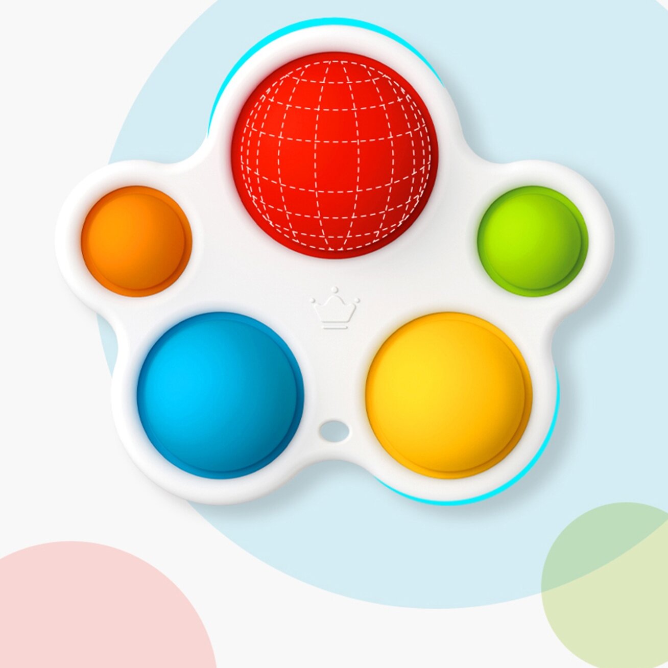 WOOPIE BABY Sensorinis žaislas kramtukas antistresinis POP IT Montessori 5 WOOPIE BABY Sensorinis žaislas kramtukas antistresinis POP IT Montessori 5