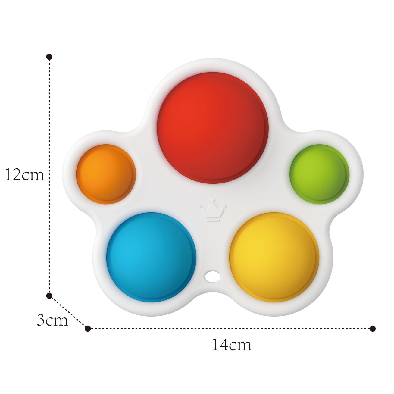 WOOPIE BABY Sensorinis žaislas kramtukas antistresinis POP IT Montessori 7 WOOPIE BABY Sensorinis žaislas kramtukas antistresinis POP IT Montessori 7