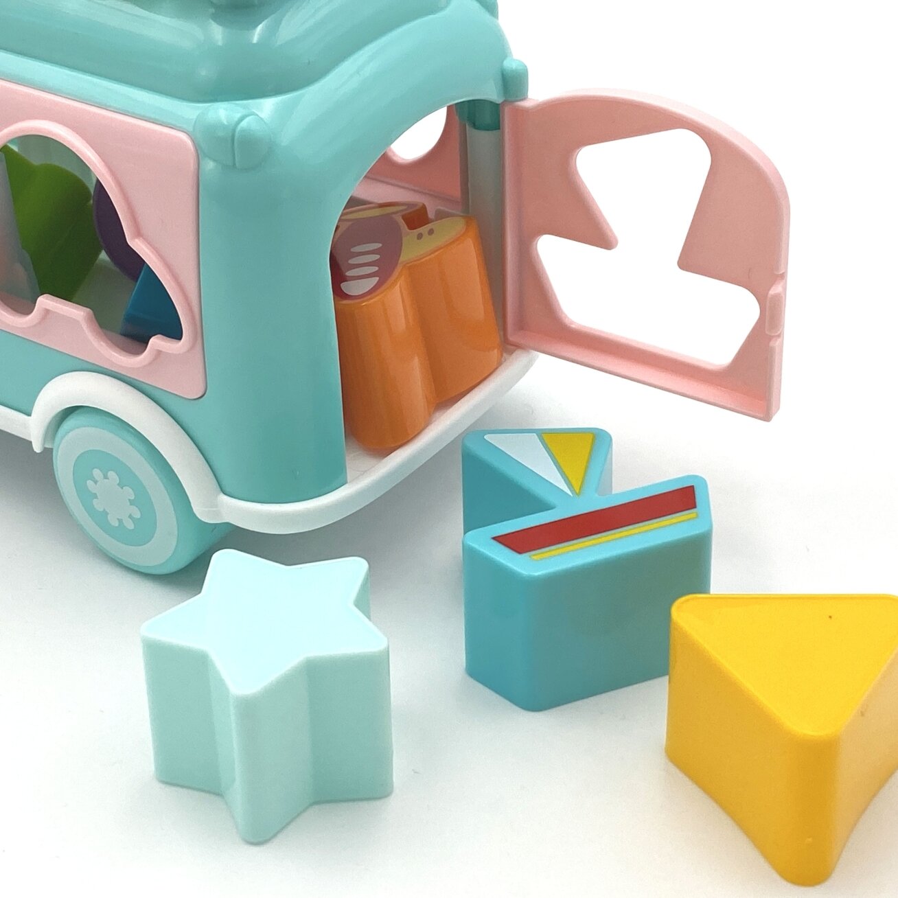 WOOPIE BABY Muzikinis automobiliukas-rūšiuoklis su ksilofonu, žalias 3 WOOPIE BABY Muzikinis automobiliukas-rūšiuoklis su ksilofonu, žalias 3