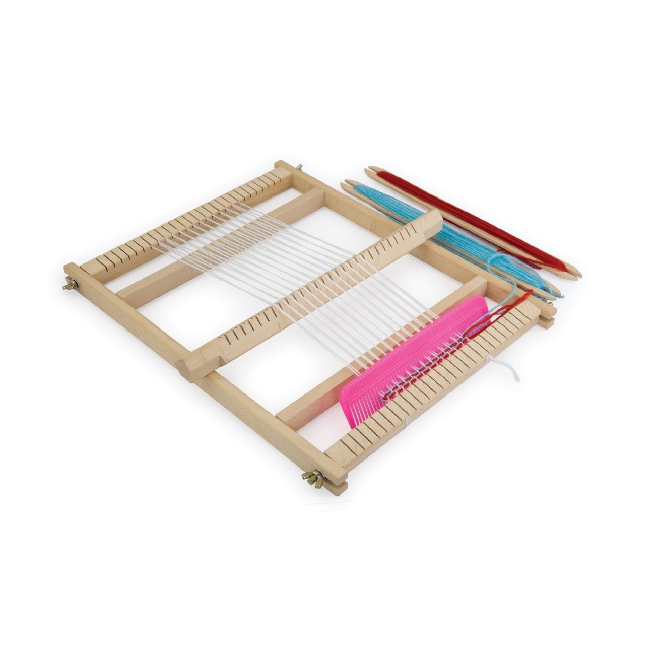 VIGA medinės staklės – audimo dirbtuvės, Montessori audimo rinkinys 5 VIGA medinės staklės – audimo dirbtuvės, Montessori audimo rinkinys 5