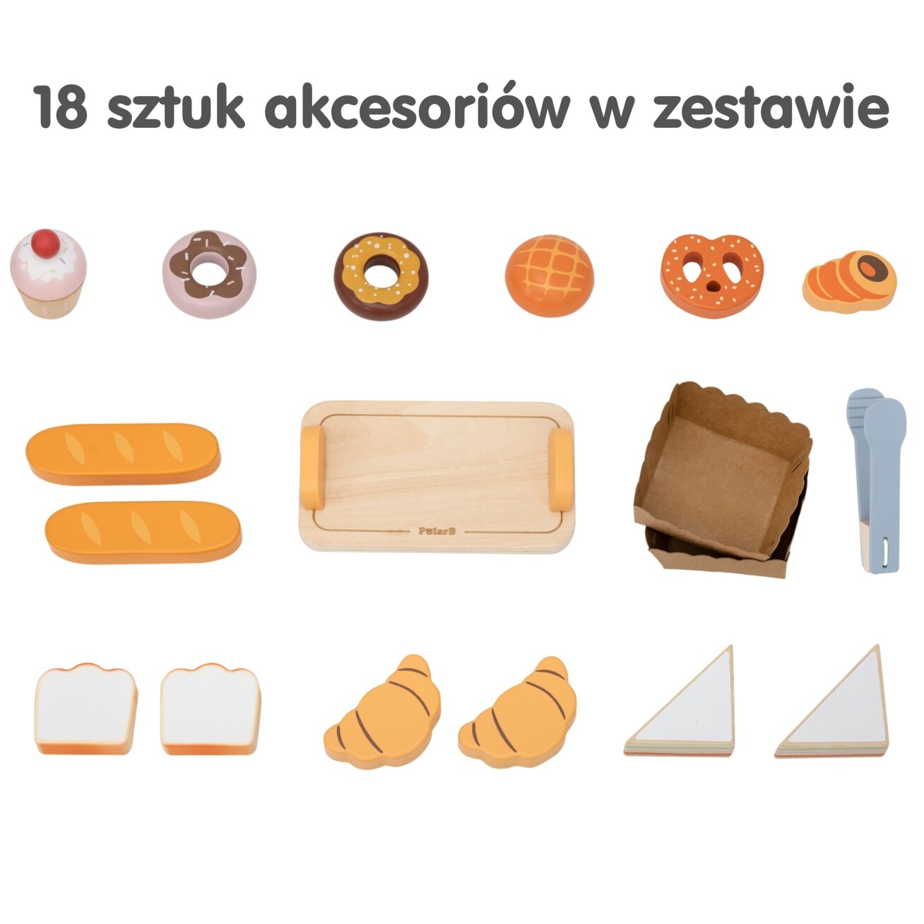 VIGA medinė mini kepyklėlė – parduotuvėlė / prekystalis su kepiniais, 16 vnt. 8 VIGA medinė mini kepyklėlė – parduotuvėlė / prekystalis su kepiniais, 16 vnt. 8