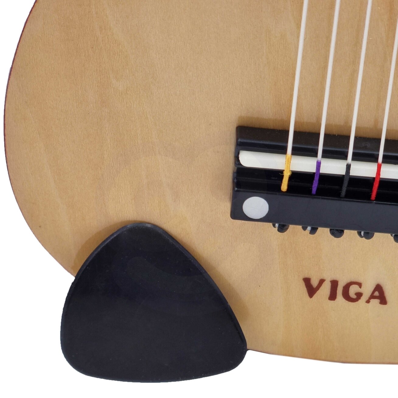 Viga medinė vaikiška gitara, natūrali 21 colio, 6 stygų 6