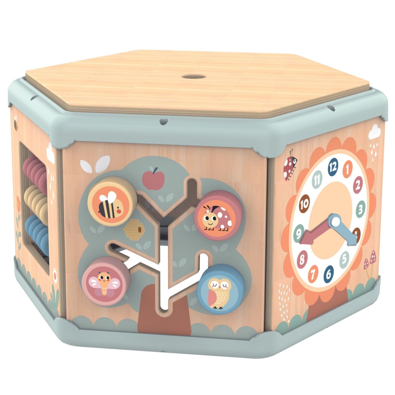TOOKY TOY Interaktyvus medinis šešiakampis Montessori atidaromas dėžutės tipo žaislas 14 TOOKY TOY Interaktyvus medinis šešiakampis Montessori atidaromas dėžutės tipo žaislas 14
