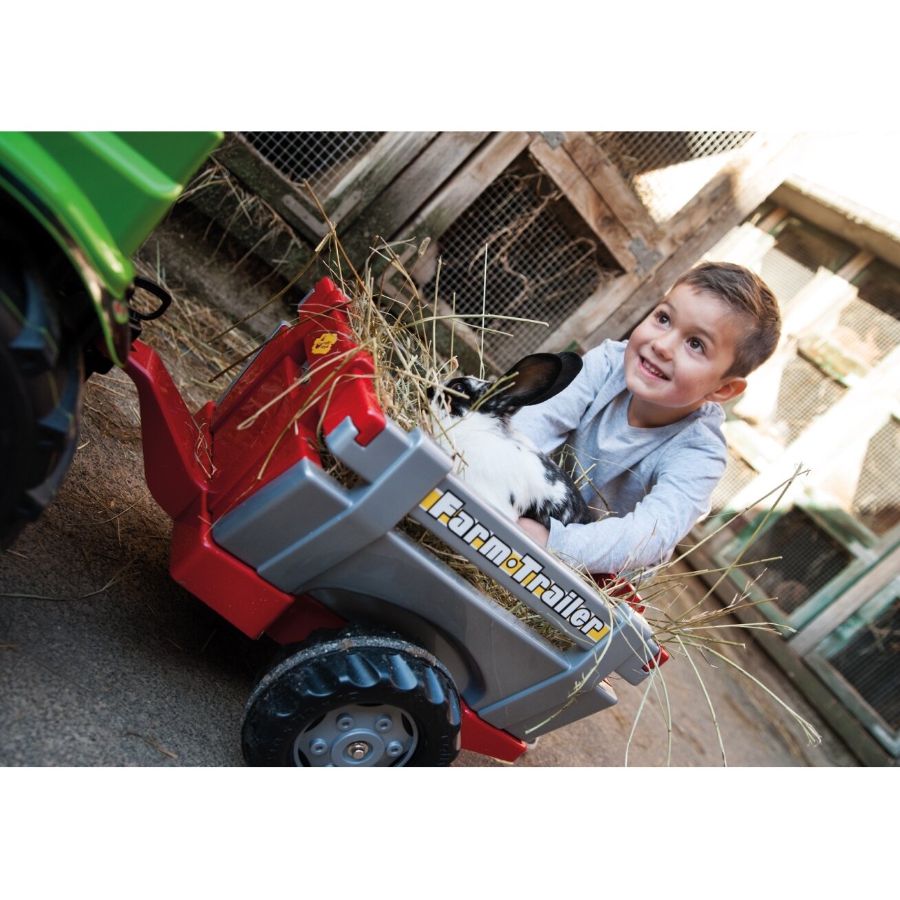 Rolly Toys rollyTrailer priekaba traktoriui su atidaromais bortais 1 Rolly Toys rollyTrailer priekaba traktoriui su atidaromais bortais 1