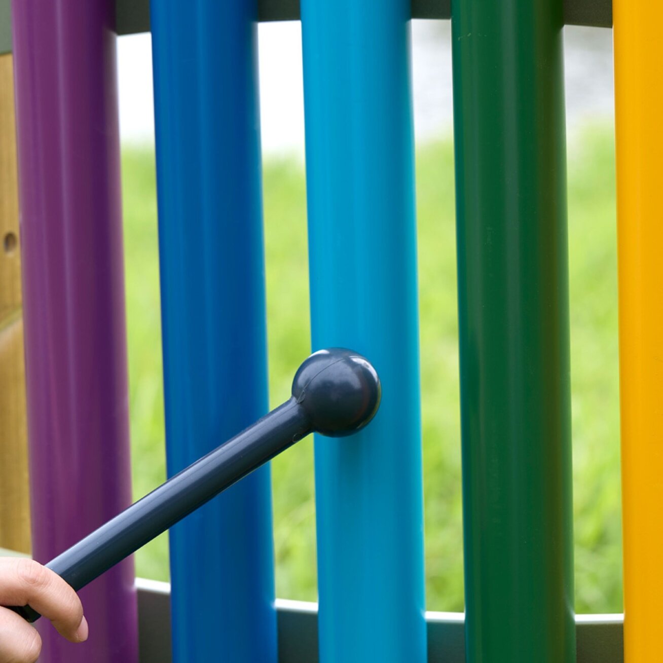 MASTERKIDZ Spalvingi laisvai pastatomi lauko metalofonai 95 cm 2