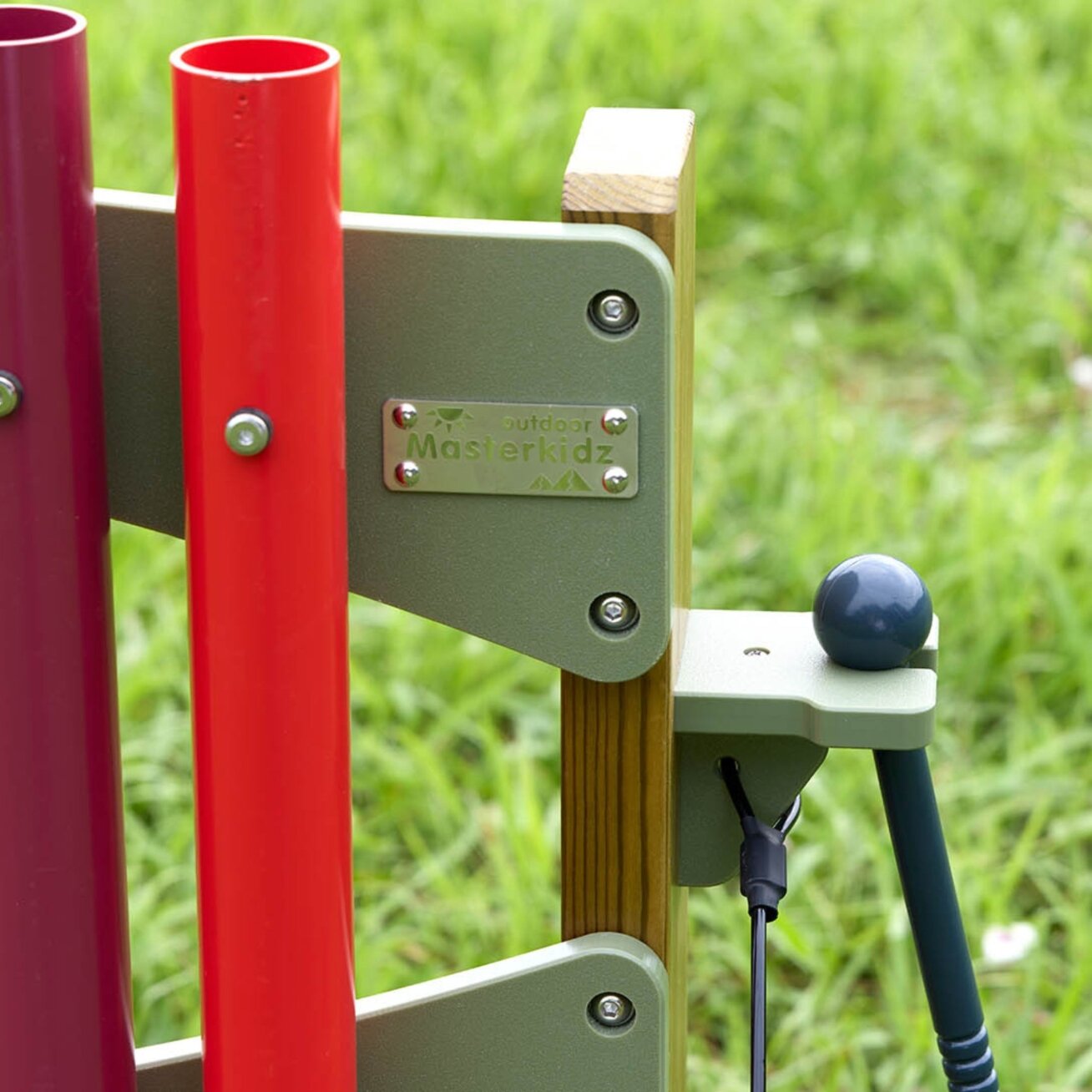 MASTERKIDZ Spalvingi laisvai pastatomi lauko metalofonai 95 cm 4