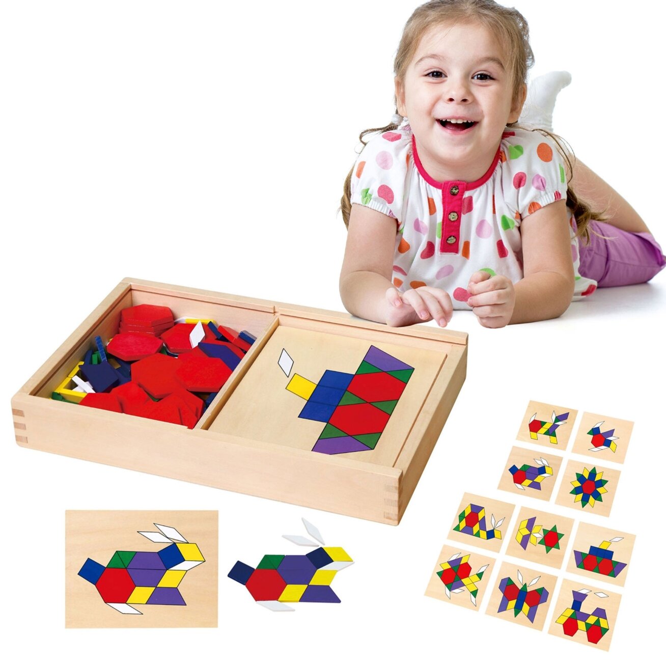 VIGA medinė geometrinė mozaika Dieneso kaladėlės loginė dėlionė Montessori 148 el. 2 VIGA medinė geometrinė mozaika Dieneso kaladėlės loginė dėlionė Montessori 148 el. 2