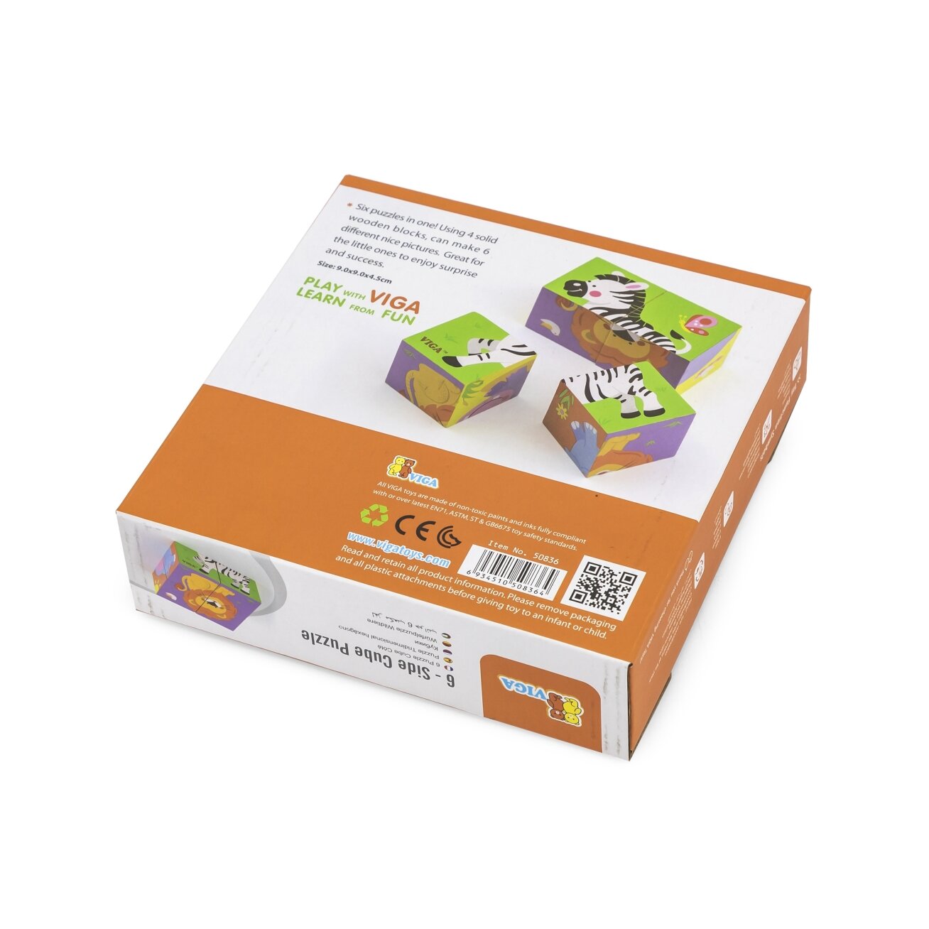 Viga medinė dėlionė Zoo Puzzle 4 kaladėlės 4 Viga medinė dėlionė Zoo Puzzle 4 kaladėlės 4