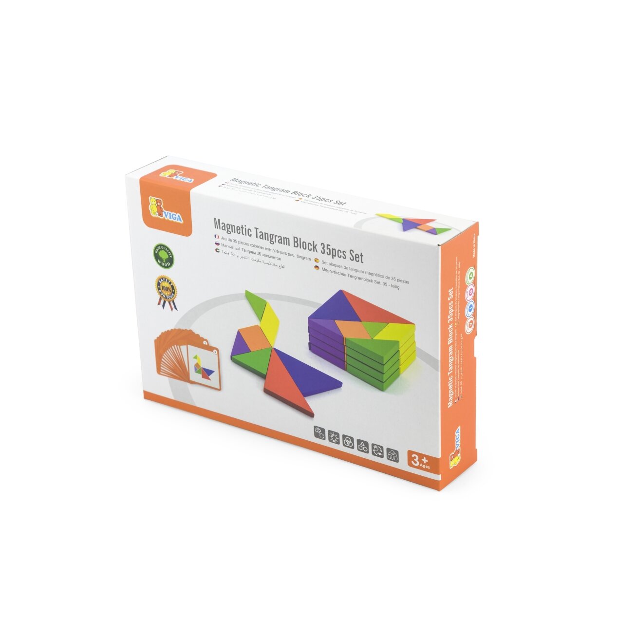 VIGA Tangram medinis loginis žaidimas dėlionė FSC sertifikatas 8