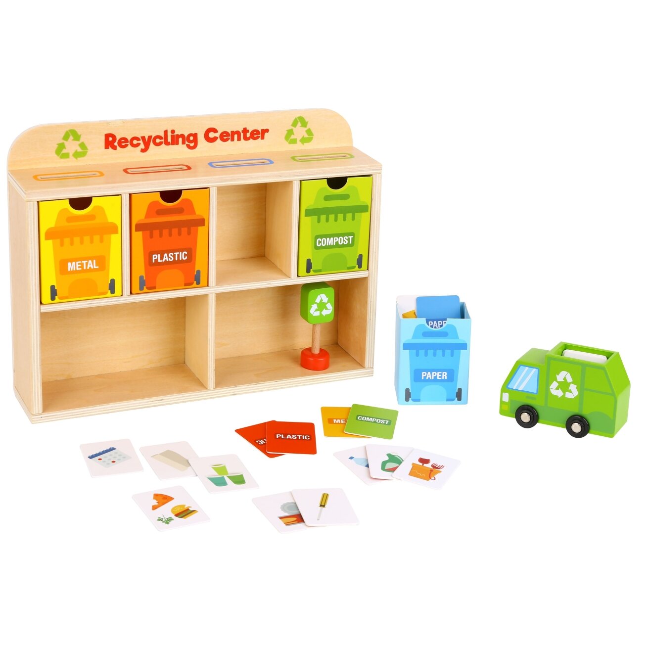 TOOKY TOY Medinis perdirbimo centras – edukacinis rūšiuotuvas 6