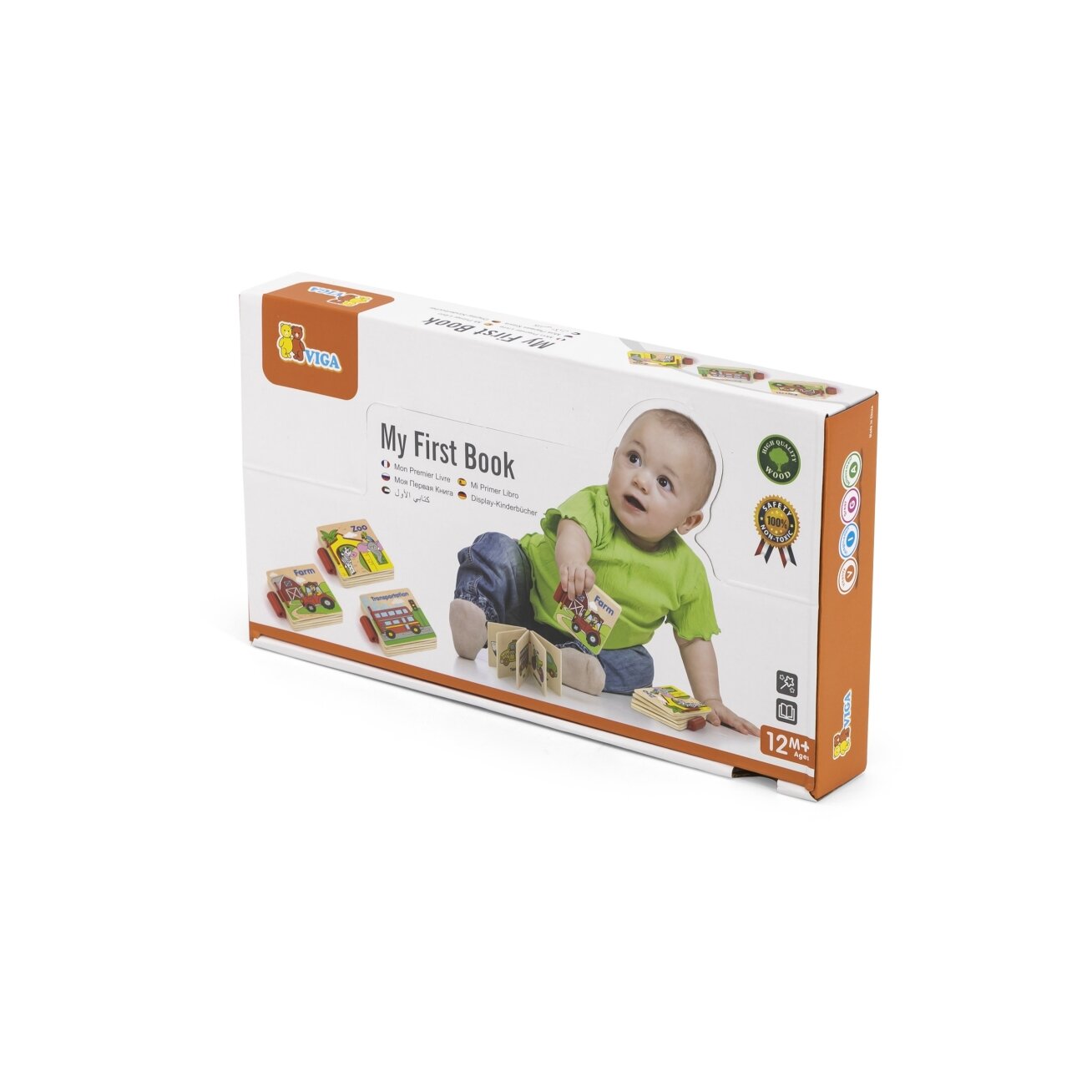 VIGA Mano pirmoji medinė knygelė 1 vnt. 7 VIGA Mano pirmoji medinė knygelė 1 vnt. 7