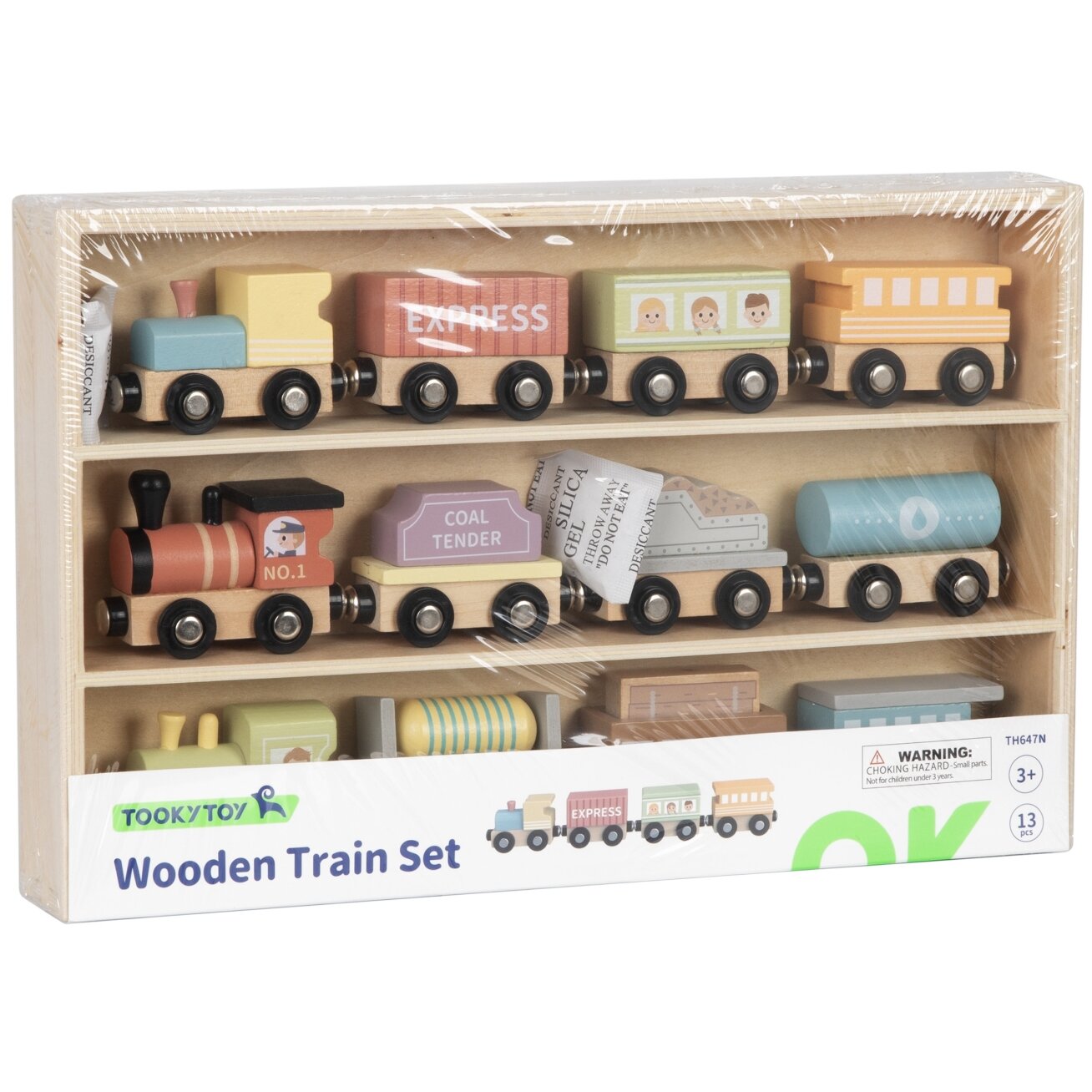 TOOKY TOY Medinės transporto priemonės – vagonėliai su magnetais 9 TOOKY TOY Medinės transporto priemonės – vagonėliai su magnetais 9