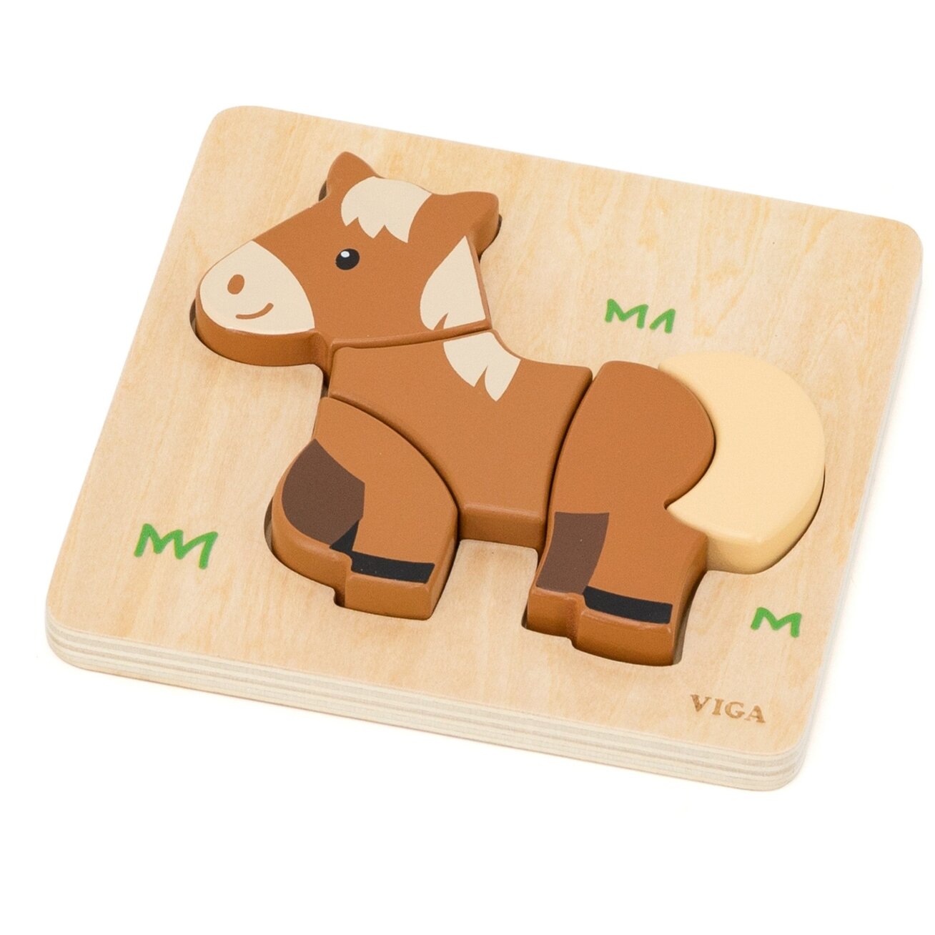 VIGA medinė dėlionė – Mano draugas arkliukas 2