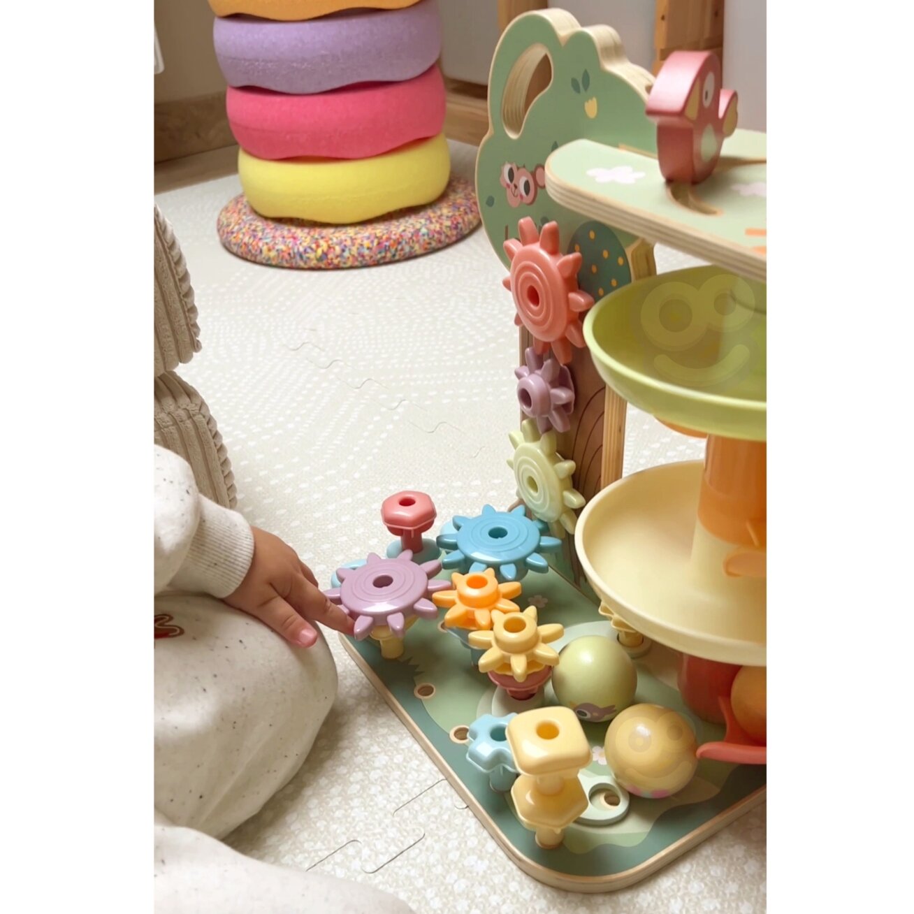 WOOPIE GREEN Veiklų medelis Kamuoliukų trasa Montessori 4in1 FSC 5 WOOPIE GREEN Veiklų medelis Kamuoliukų trasa Montessori 4in1 FSC 5
