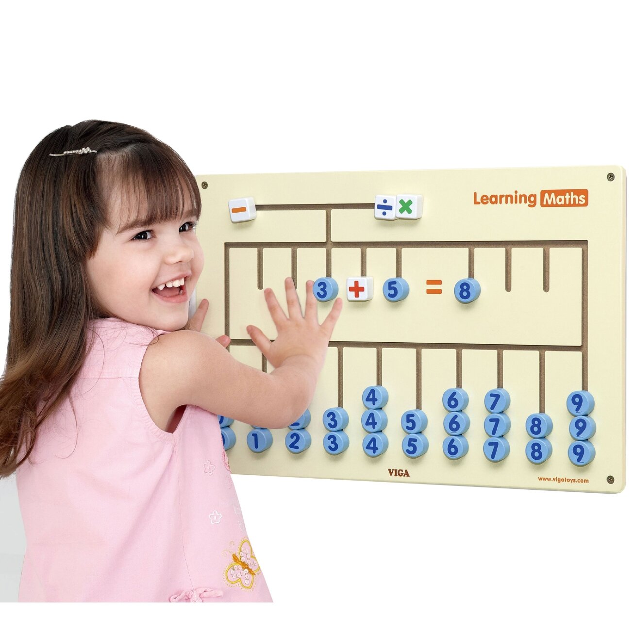 VIGA sensorinė skaičiavimo mokymosi lenta FSC sertifikatas Montessori