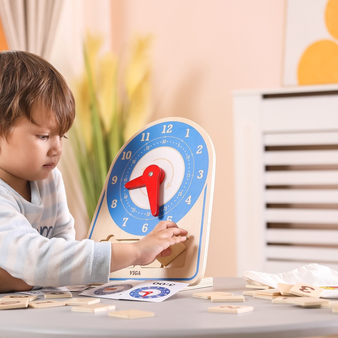 VIGA medinis laikrodis – Montessori laiko ir laikrodžio mokymasis 7
