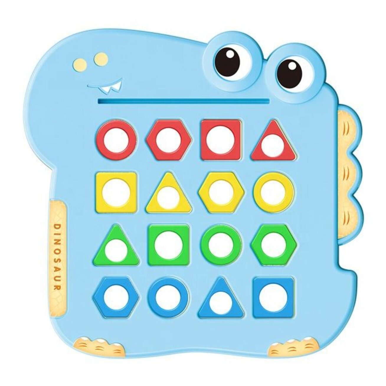 WOOPIE Montessori dėlionė Dinozauras Vikrumo žaidimas Suderink formas 10 WOOPIE Montessori dėlionė Dinozauras Vikrumo žaidimas Suderink formas 10