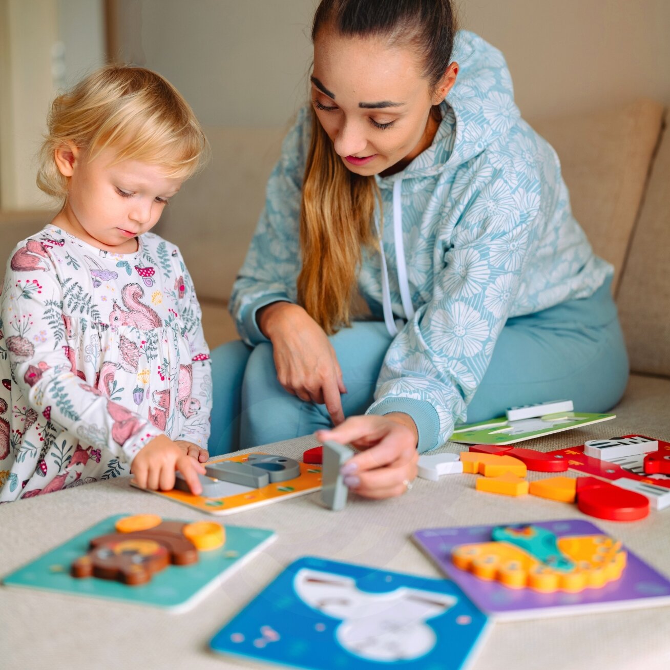 WOOPIE GREEN Medinė dėlionė Kaladėlės Gyvūnėliai Montessori FSC 34el. 3 WOOPIE GREEN Medinė dėlionė Kaladėlės Gyvūnėliai Montessori FSC 34el. 3