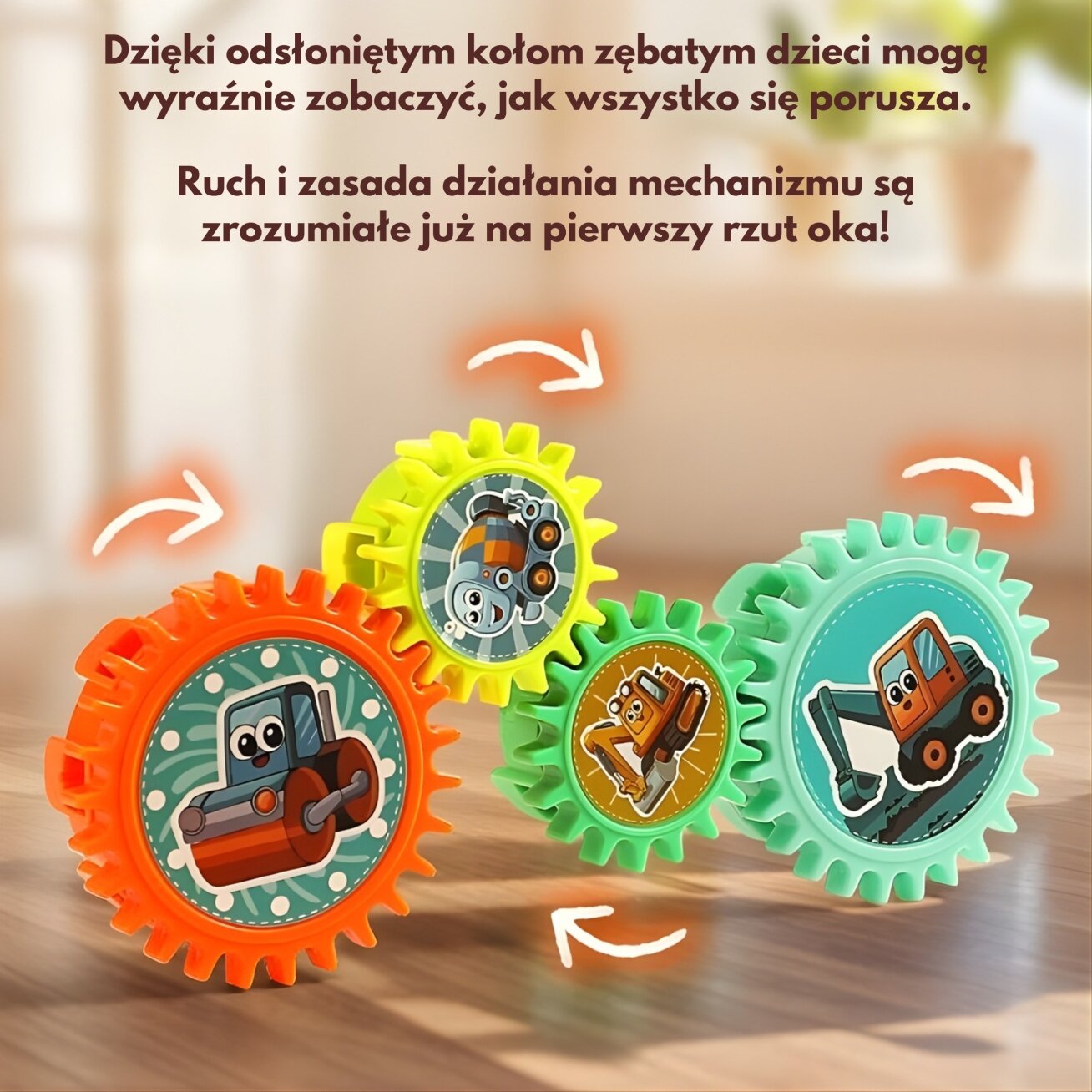 WOOPIE Interaktyvios konstrukcinės kaladėlės – krumpliaračiai, 18 vnt. 6