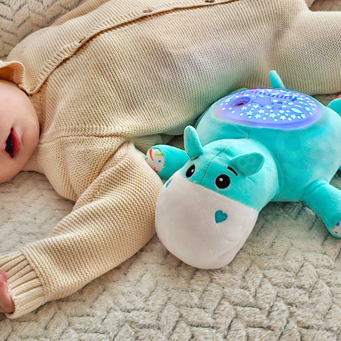 WOOPIE BABY Minkštas žaislas su projektoriumi 2in1 Migdyklė Begemotas 5 WOOPIE BABY Minkštas žaislas su projektoriumi 2in1 Migdyklė Begemotas 5