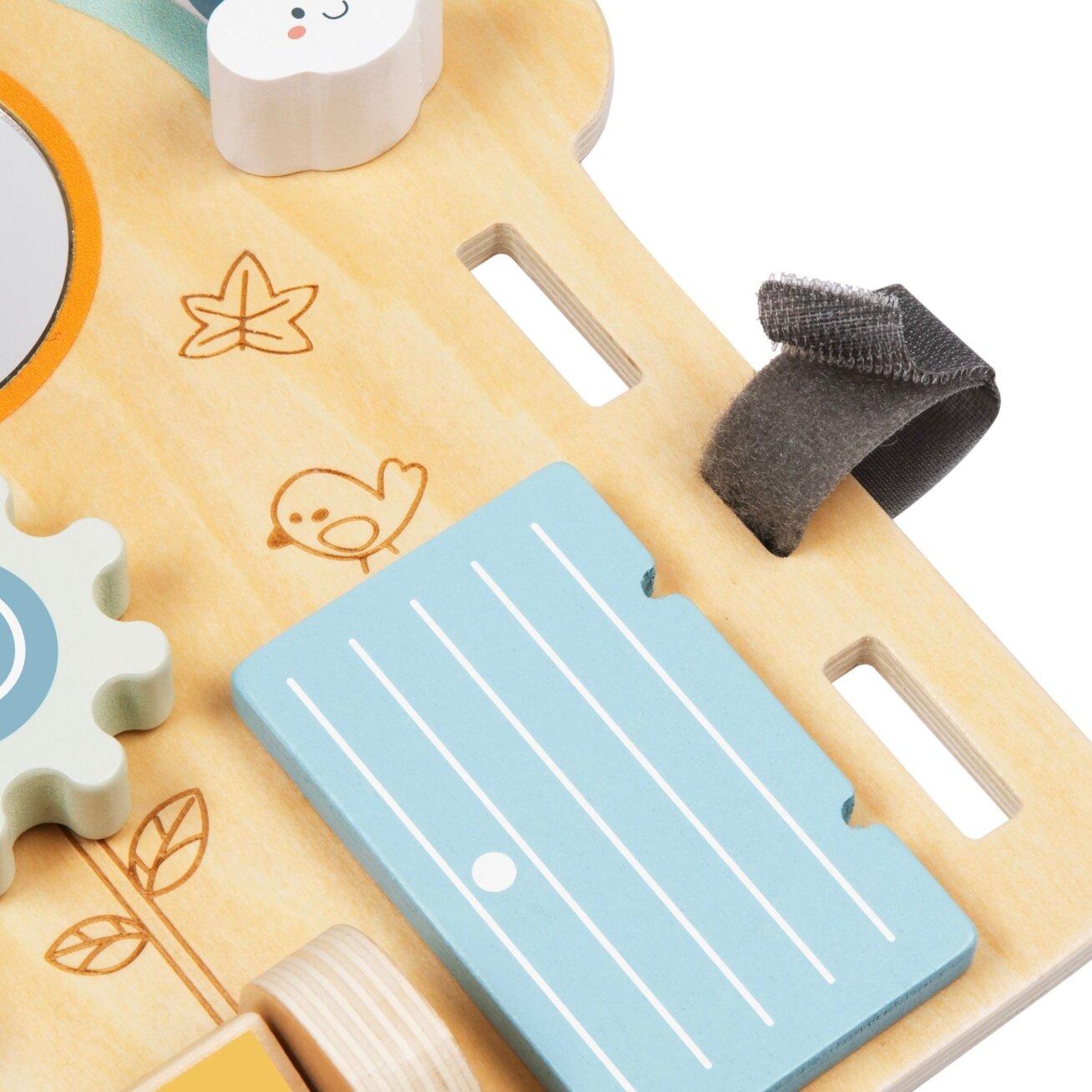 WOOPIE GREEN  Manipuliacinė edukacinė sensorinė lentelė Namelis Montessori 2in1 8 el. 13