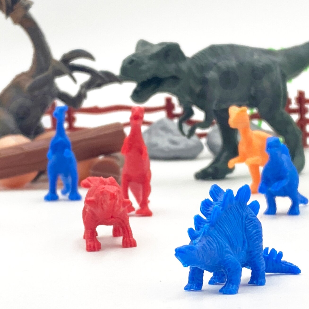 WOOPIE Dinozaurų figūrėlių rinkinys 40 vnt. 7