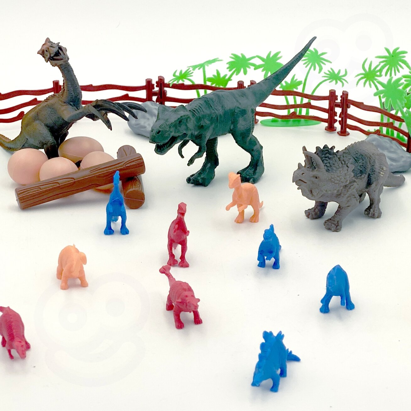WOOPIE Dinozaurų figūrėlių rinkinys 40 vnt. 8