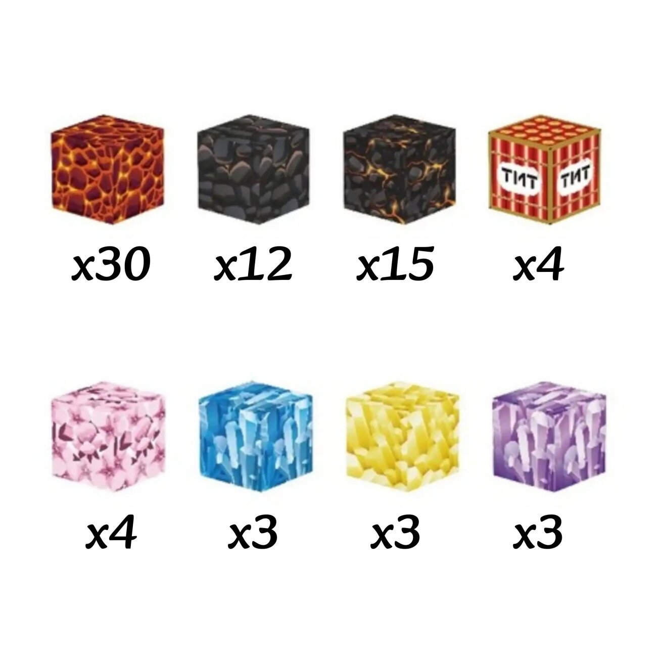 WOOPIE magnetinės kaladėlės kubeliai pikseliai 74 vnt. 5 WOOPIE magnetinės kaladėlės kubeliai pikseliai 74 vnt. 5