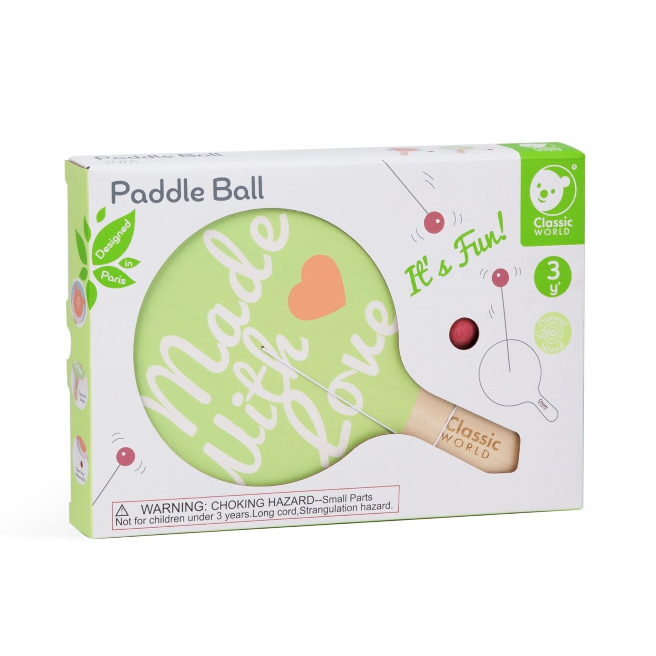 CLASSIC WORLD Vikrumo žaidimas Paddle Ball 3+ 7 CLASSIC WORLD Vikrumo žaidimas Paddle Ball 3+ 7
