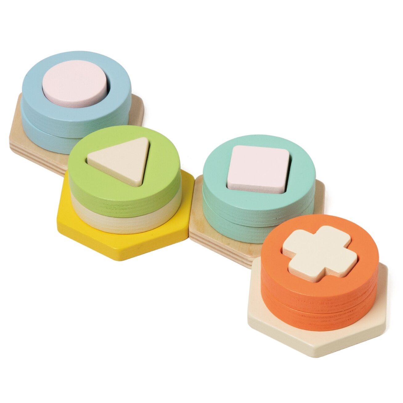 CLASSIC WORLD Montessori formų ir spalvų rūšiuoklis – bokšto dėlionė 6 CLASSIC WORLD Montessori formų ir spalvų rūšiuoklis – bokšto dėlionė 6