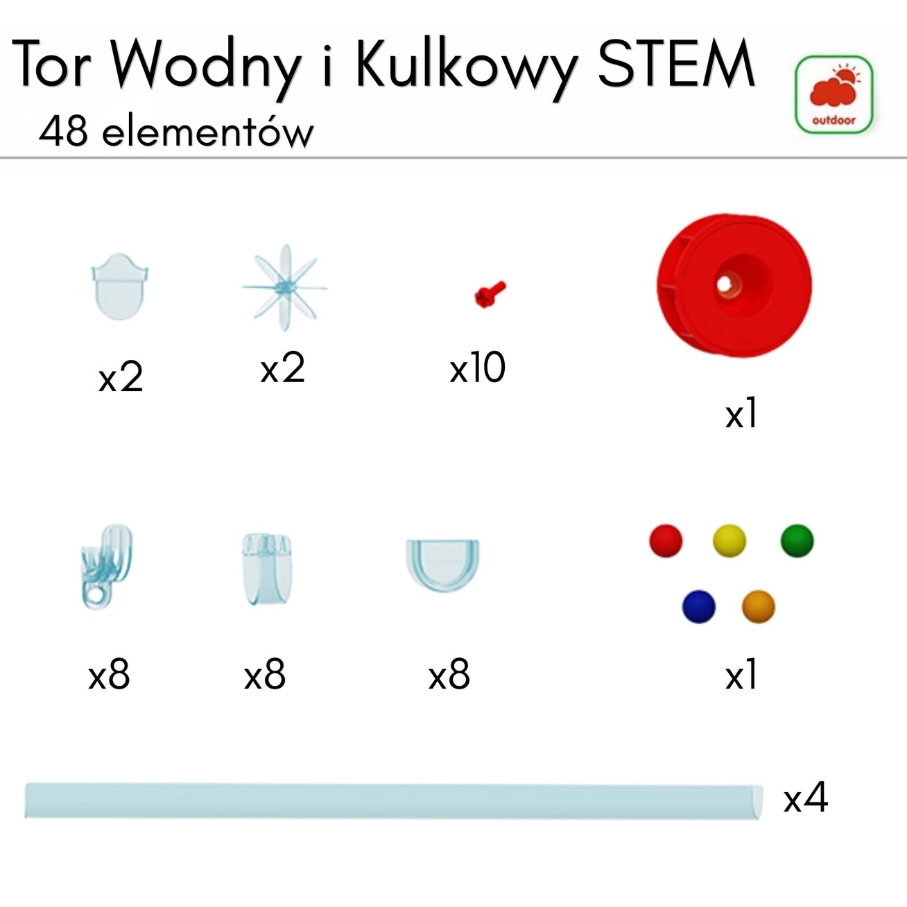 MASTERKIDZ Vandens ir kamuoliukų trasa STEM 48 el. 4