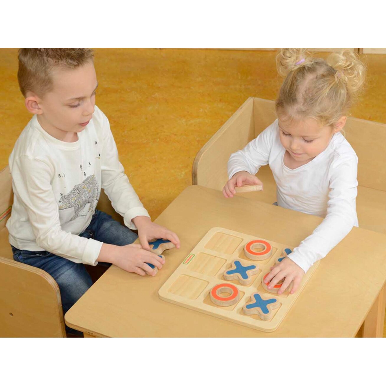 MASTERKIDZ Kryžiukai ir nuliukai medinis žaidimas vaikams, loginė galvosūkis 6 MASTERKIDZ Kryžiukai ir nuliukai medinis žaidimas vaikams, loginė galvosūkis 6