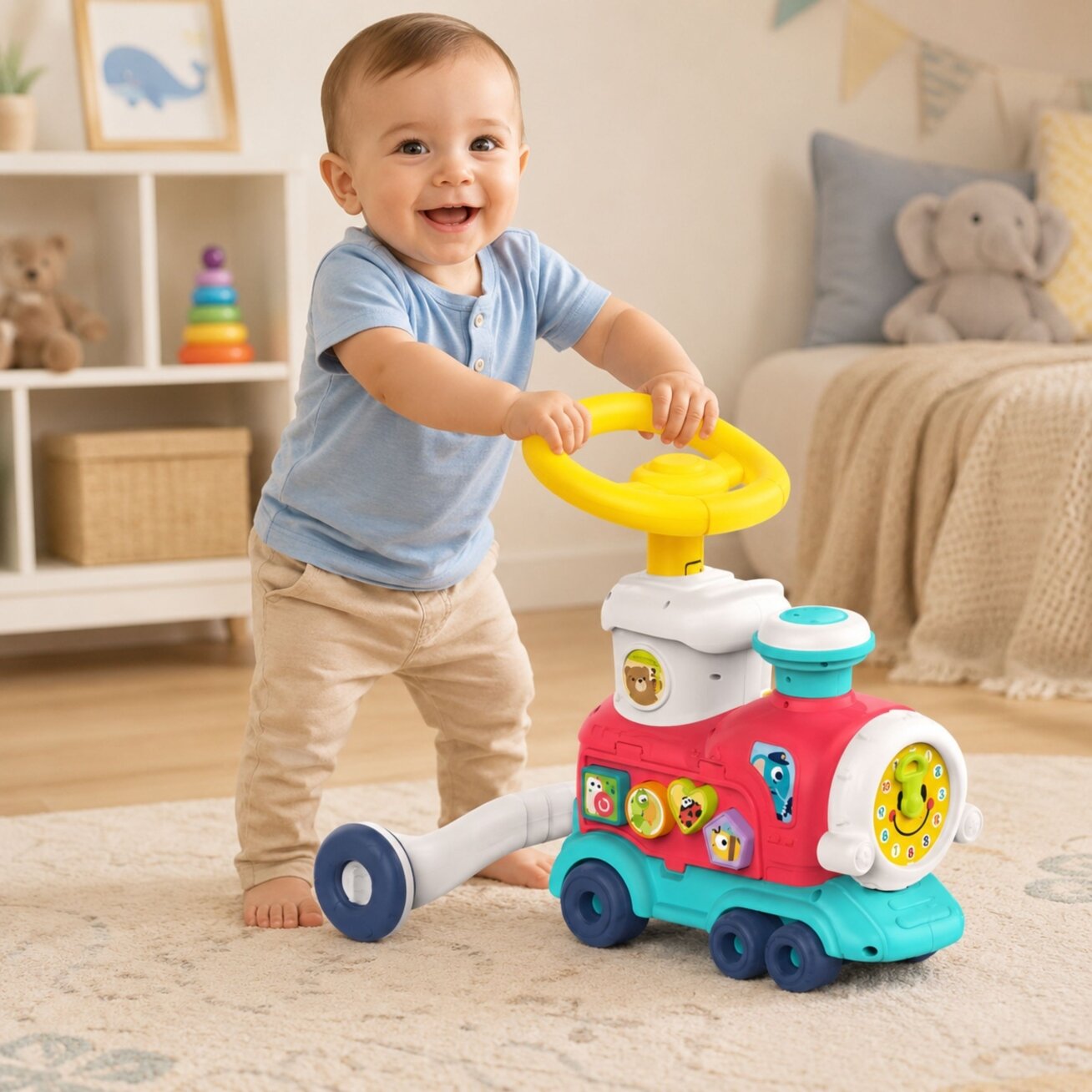 WOOPIE BABY Lokomotyvas stumdukas – paspirtukas 2in1 interaktyvus traukinys 6 WOOPIE BABY Lokomotyvas stumdukas – paspirtukas 2in1 interaktyvus traukinys 6