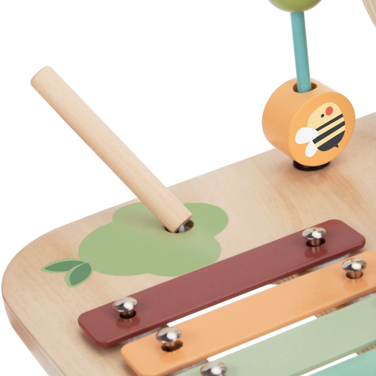 WOOPIE GREEN Medinis edukacinis veiklos staliukas Muzikinis sensorinis labirintas 5in1 12 WOOPIE GREEN Medinis edukacinis veiklos staliukas Muzikinis sensorinis labirintas 5in1 12