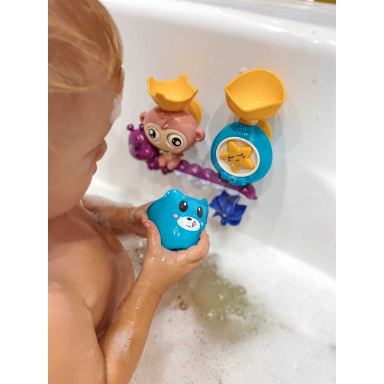 WOOPIE BABY Vandens žaislas maudynėms Beždžionėlė + puodelis 2