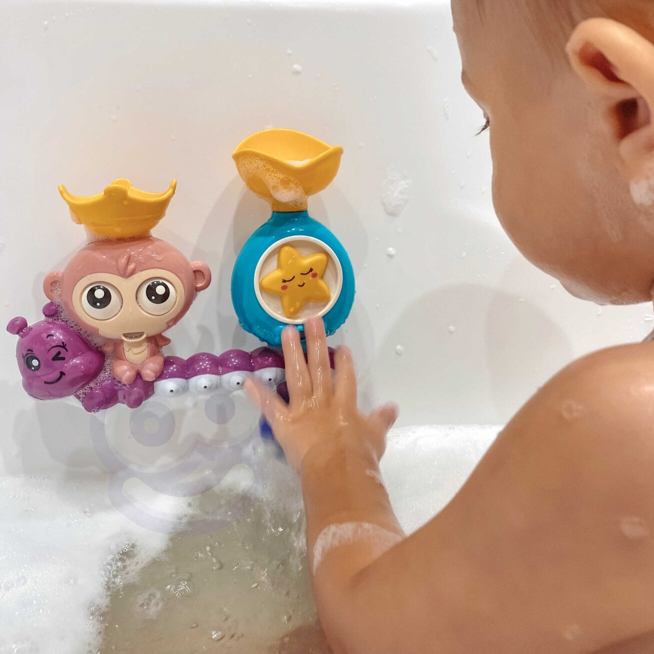 WOOPIE BABY Vandens žaislas maudynėms Beždžionėlė + puodelis 8