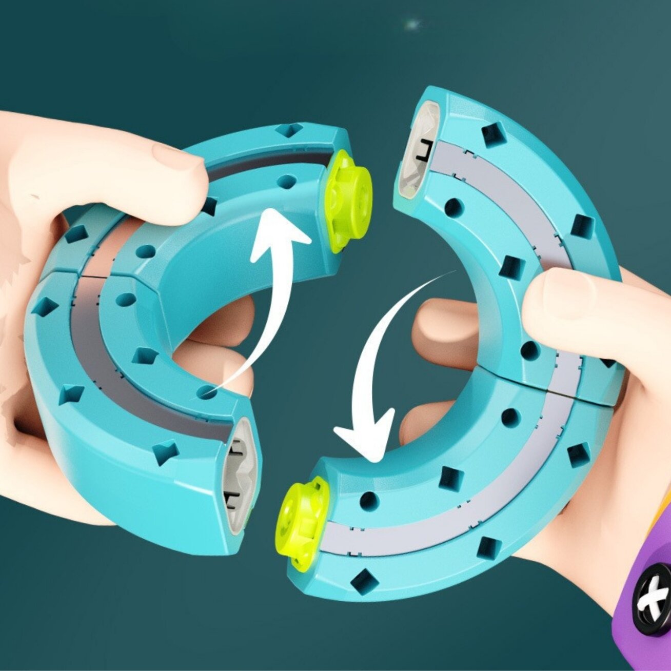 WOOPIE Magnetinis konstruktorius geležinkelio trasa su pritraukimo efektu 38 el. 3 WOOPIE Magnetinis konstruktorius geležinkelio trasa su pritraukimo efektu 38 el. 3