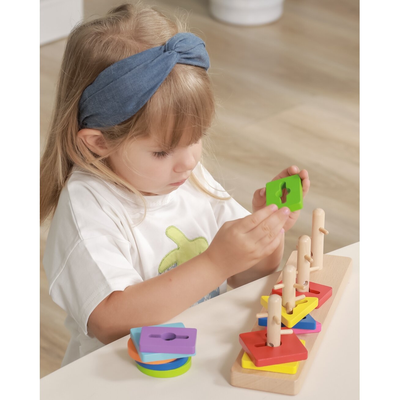 VIGA medinės kaladėlės su Montessori formų rūšiuokle 4