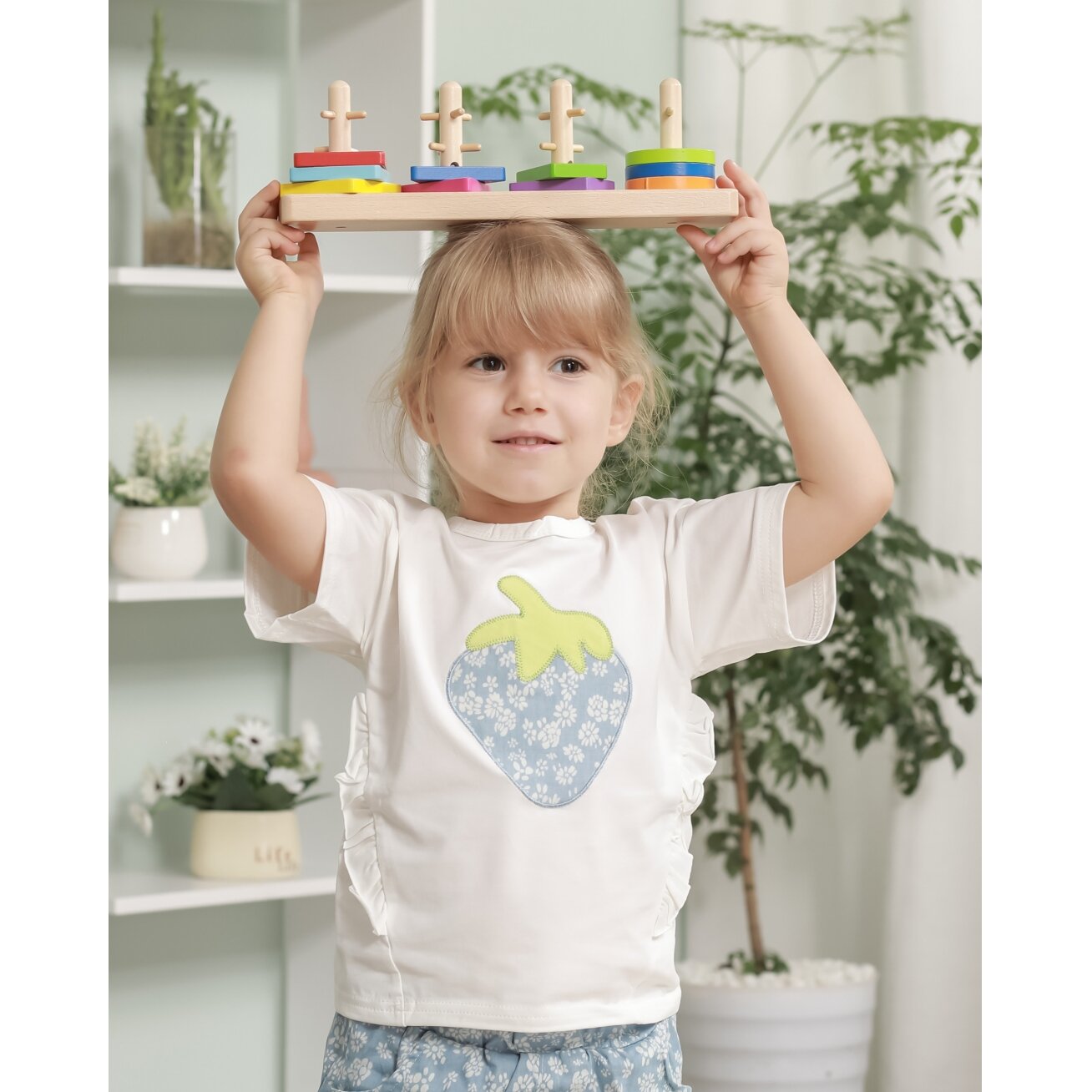 VIGA medinės kaladėlės su Montessori formų rūšiuokle 5 VIGA medinės kaladėlės su Montessori formų rūšiuokle 5
