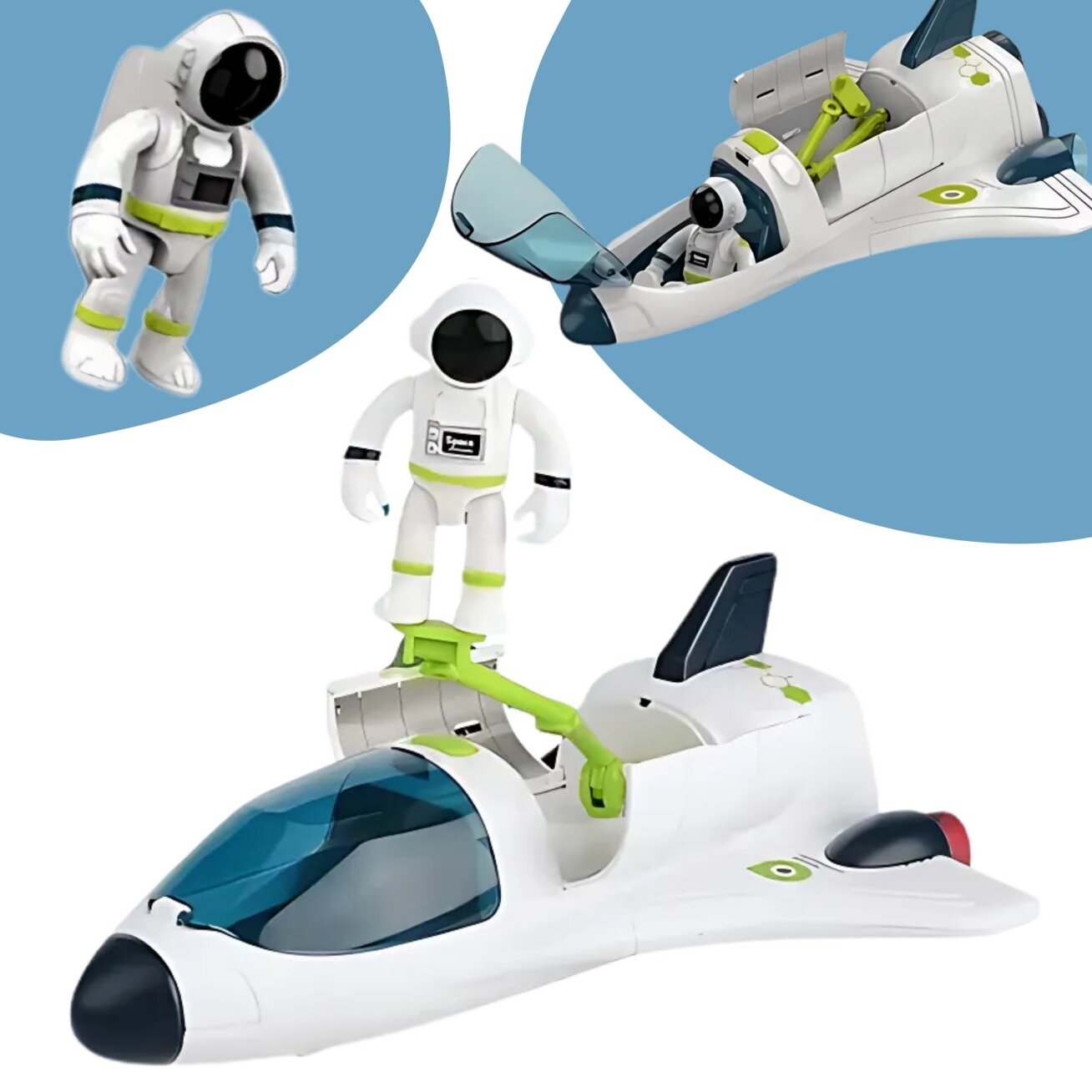 WOOPIE kosminis rinkinys: erdvėlaivis ir marsaeigis Space Set 4 WOOPIE kosminis rinkinys: erdvėlaivis ir marsaeigis Space Set 4