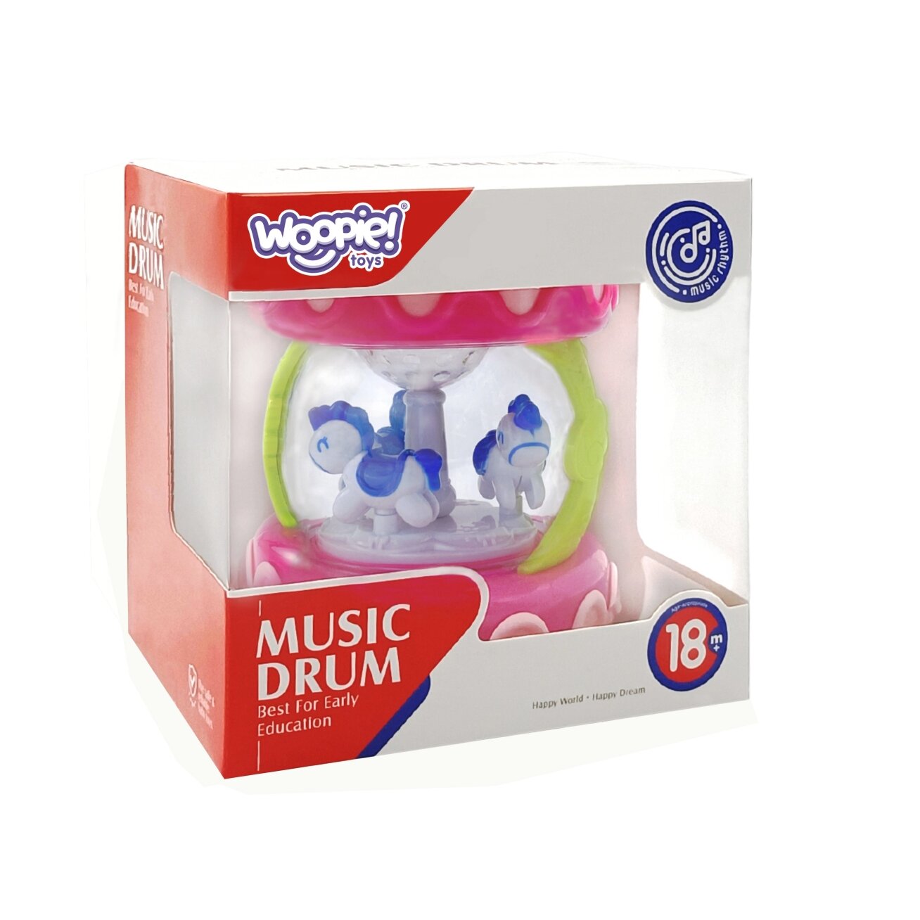 WOOPIE BABY Rožinis būgnelis – muzikinė dėžutė su projektoriumi 3in1 muzikinis žaislas kūdikiams + volelis (roller) ropojimo mokymuisi 6 WOOPIE BABY Rožinis būgnelis – muzikinė dėžutė su projektoriumi 3in1 muzikinis žaislas kūdikiams + volelis (roller) ropojimo mokymuisi 6