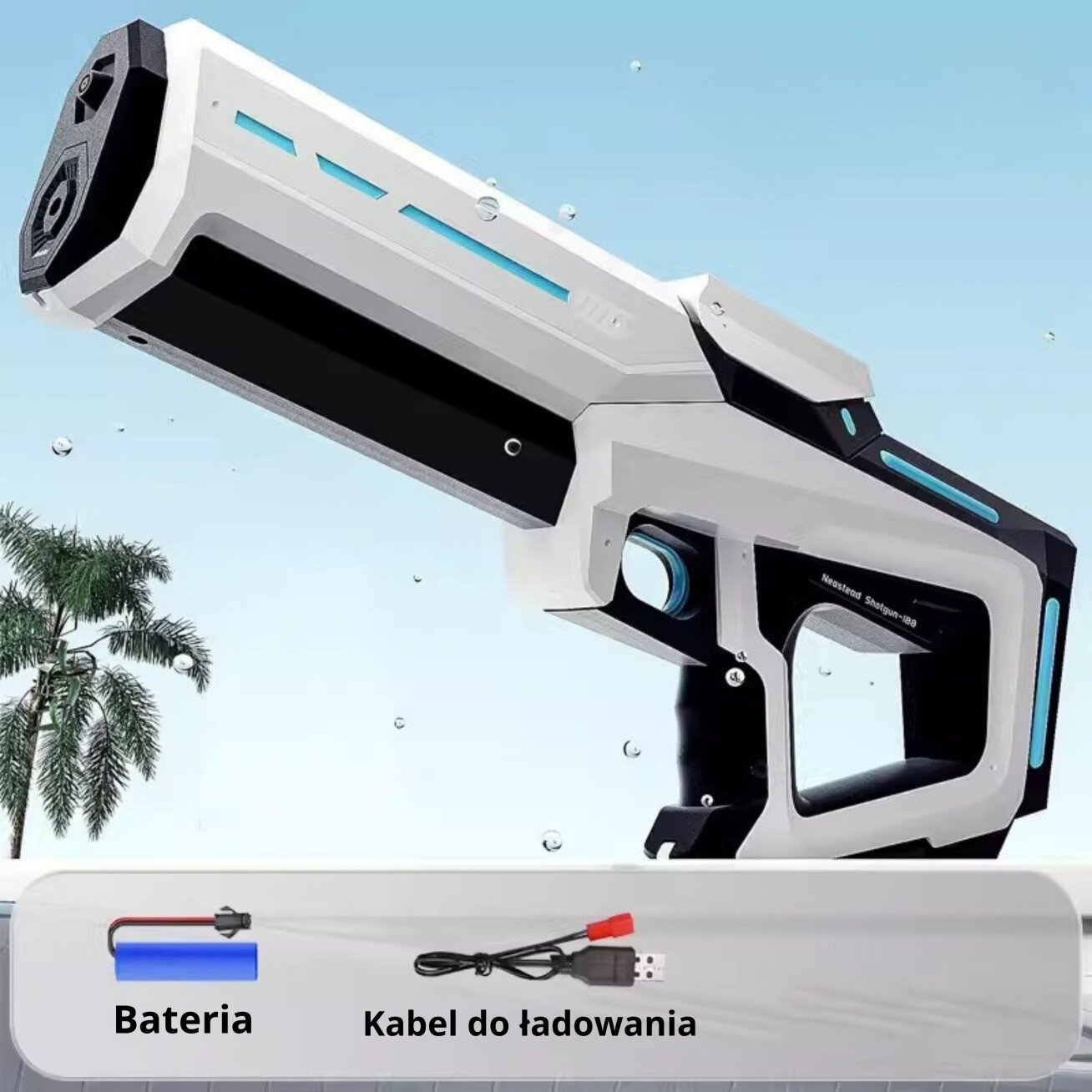 WOOPIE Elektrinis vandens pistoletas automatinis blasteris 1 WOOPIE Elektrinis vandens pistoletas automatinis blasteris 1